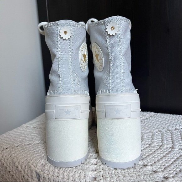 Chuck Taylor 70 De Luxe Heel Crafted Stitching Chunky Platform Boots Size 8.5 - Picture 8 of 12